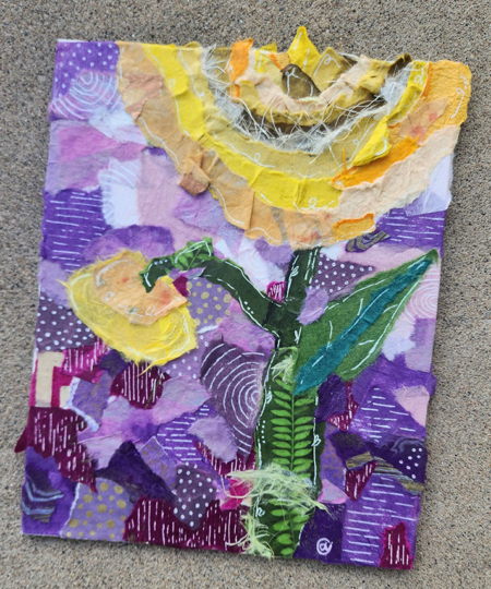 Handmade Paper Art - The Sacred Raven - Amber Rasmussen