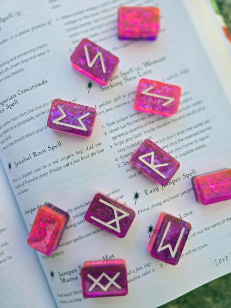 Neon Lights Elder Futhark Runes - Custom Made by The Sacred Raven