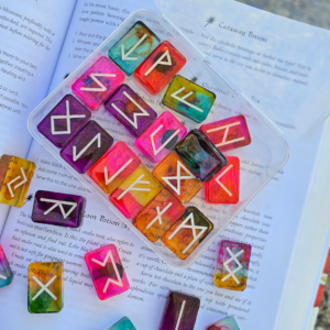 Neon Brights Elder Futhark Runes - Custom Made by The Sacred Raven